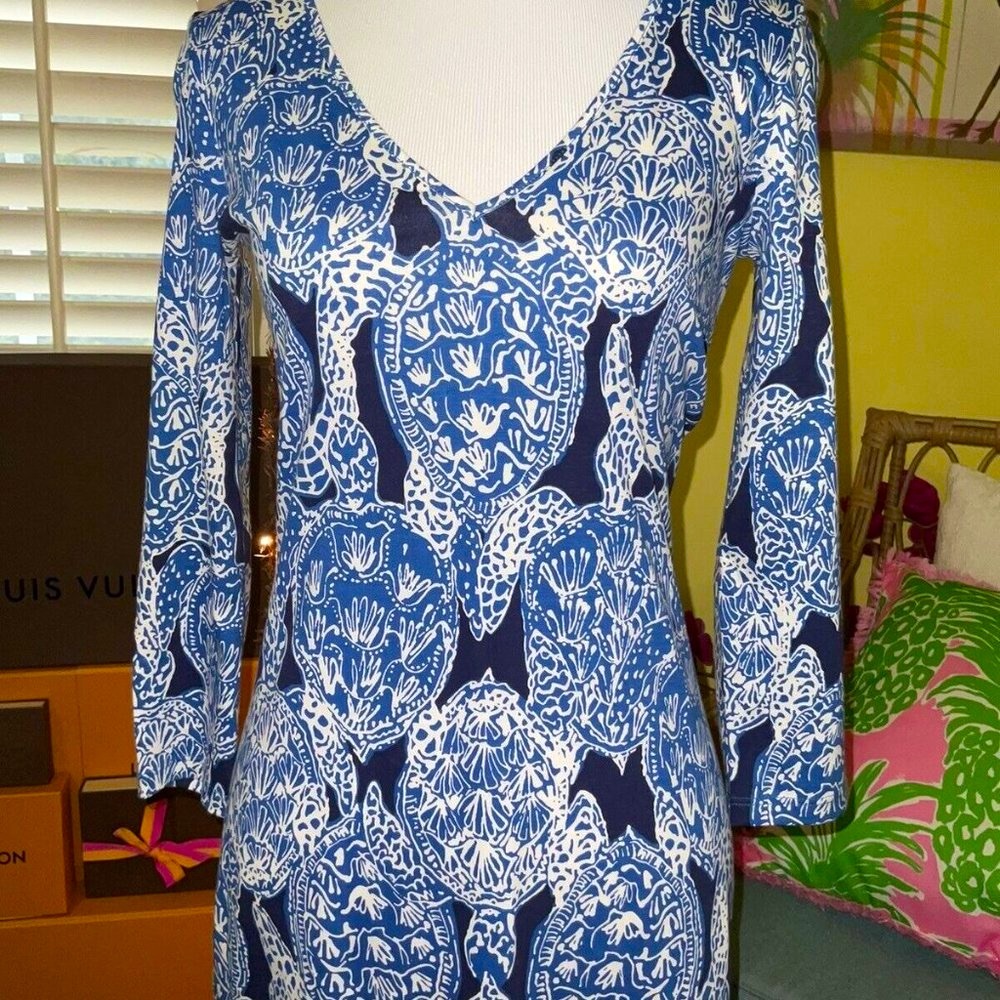 Lilly Pulitzer NWT Anissa Maxi Dress Deep Indigo Snap To It Size XXS - Picture 4 of 6